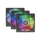 Zestaw 3 wentylatorów Genesis OXAL 120 ARGB czarny 