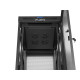 Szafa instalacyjna rack stojąca 19 cali 32U 600x800 drzwi perforowane LCD czarna (Flat pack)