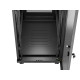Szafa instalacyjna rack stojąca 19 cali 32U 600x1000 drzwi perforowane LCD czarna (Flat pack)