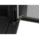 Szafa instalacyjna rack stojąca 19 cali 32U 600x1000 drzwi perforowane LCD czarna (Flat pack)