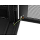 Szafa instalacyjna rack stojąca 19 cali 37U 600x600 drzwi perforowane LCD czarna (Flat pack)
