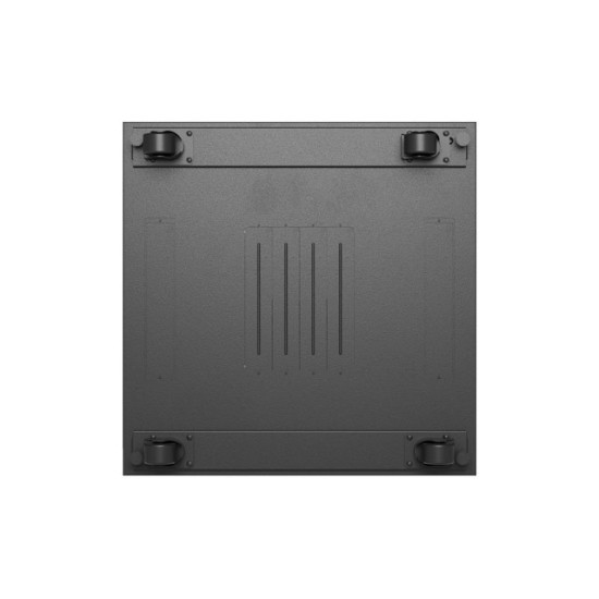 Szafa instalacyjna rack stojąca 19 cali 47U 800x800 drzwi perforowane LCD czarna (Flat pack)