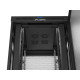 Szafa instalacyjna rack stojąca 19 cali 47U 800x800 drzwi perforowane LCD czarna (Flat pack)