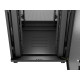 Szafa instalacyjna rack stojąca 19 cali 47U 800x800 drzwi perforowane LCD czarna (Flat pack)