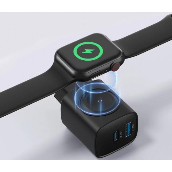 Ładowarka USB-A USB-C 20W PowerDelivery Quick Charge 3.0, czarna