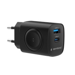 Ładowarka USB-A USB-C 20W PowerDelivery Quick Charge 3.0, czarna
