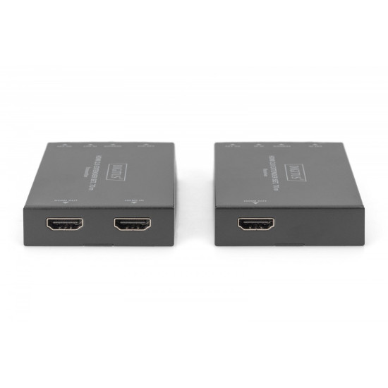 Przedłużacz / Extender HDMI 70m po skrętce kat.5e/6/7 4K 60Hz PoC (Power over Cable) (zestaw)