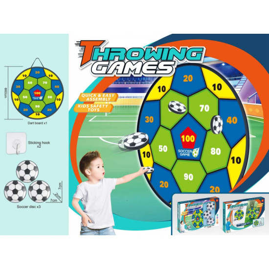 Gra rzutki krążki piłkarskie 