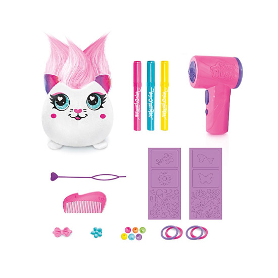 Maskotka Projekt Plusz Fryzurki - Zestaw z elektronicznym aerografem - Klejnotka