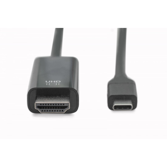 Kabel USB Type-C/HDMI M/M USB 3.1 Gen.2 SuperSpeed+ 4K/60Hz 18Gbps 5m czarny