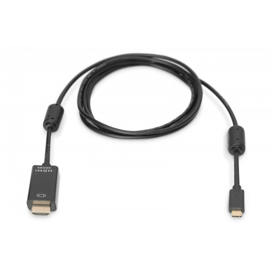 Kabel USB Type-C/HDMI M/M USB 3.1 Gen.2 SuperSpeed+ 4K/60Hz 18Gbps 5m czarny