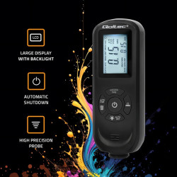 Miernik grubości lakieru z podświetlanym bocznym wyświetlaczem LCD | 0 ~ 2000um 