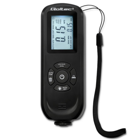 Miernik grubości lakieru z podświetlanym bocznym wyświetlaczem LCD | 0 ~ 2000um 