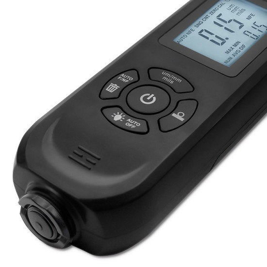 Miernik grubości lakieru z podświetlanym bocznym wyświetlaczem LCD | 0 ~ 2000um 