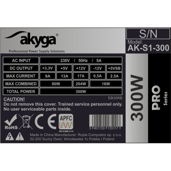 Zasilacz SFX AK-S1-300 300W