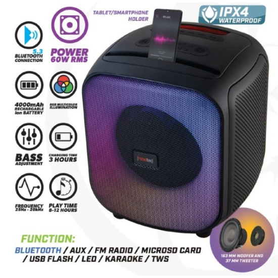 Głośnik Bluetooth FM/USB PowerCUBE 500