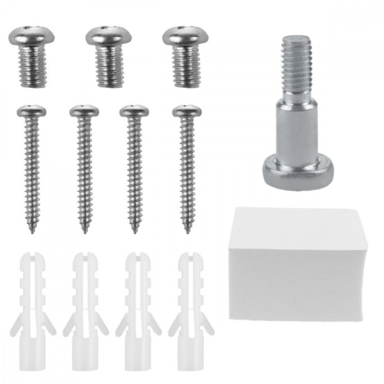 Stojak do Playstation 5 RS181, biały, ścienny, max 10kg, uchwt na pady