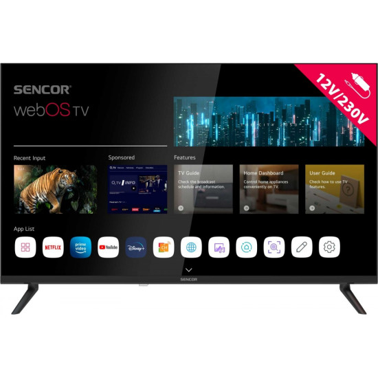 Telewizor 32 cale Smart webOS LG 12/240V SLE 32S830WB Wi-Fi BT5.0 