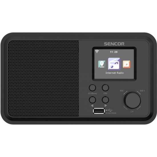 Radio Internetowe Moc 4W, WiFi,FM,DAB+,USB,Wys LCD 