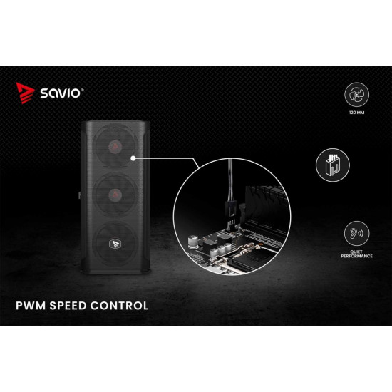 Zestaw wentylatorów BLADE 3 x 120mm 4-pin PWM