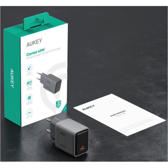 Ładowarka sieciowa PA-C2 1xUSB-C PD 45W 4A QC4+ PD3.0 AFC PPS FCP SCP SSCP