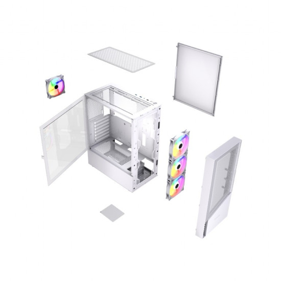 Obudowa Midi Tower Fornax 4300 ATX Biała 