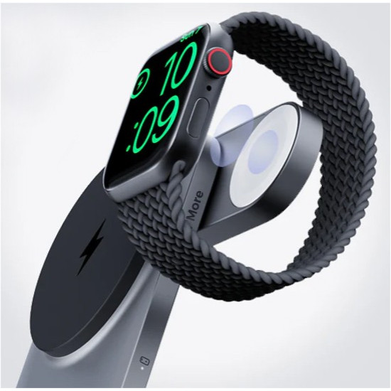 Ładowarka bezprzewodowa LC-MC312 Slim 3w1 Qi2 15W MagSafe + ładowarka PD 30W + Etui