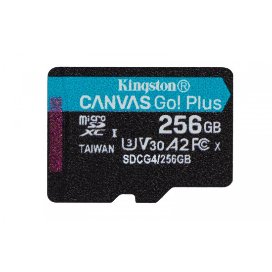 Karta microSD 256GB CanvasGo! Plus 200MB/s A2 U3 V30 + adapter