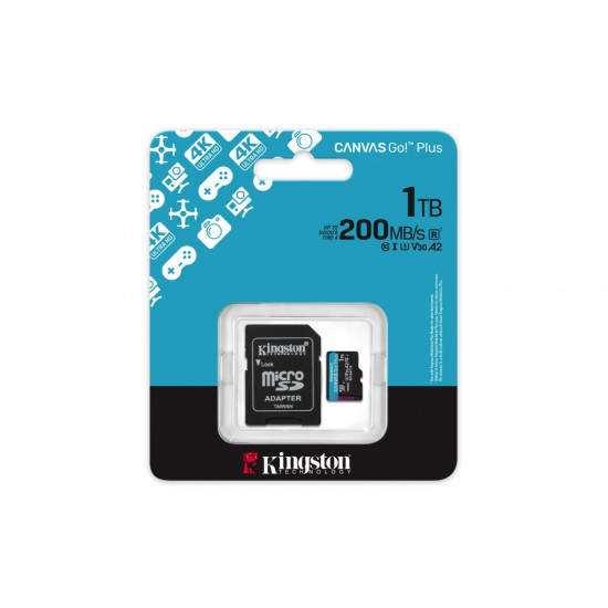 Karta microSD 1TB CanvasGo! Plus 200MB/s A2 U3 V30 + adapter