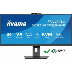 Monitor 34 cale XCB3497WQSNPH-B1,VA,UWQHD,1500R,USB-C Dock 95W, RJ45, KVM,2x5W, kamera 5MP, /5y/
