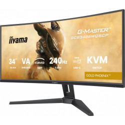 Monitor G-Master 34 cale GCB3486WQSCP-B1,VA,UWQHD,240HZ,1500R,500cd,21:9,     USB-C dock 95W, RJ45, 2x5W