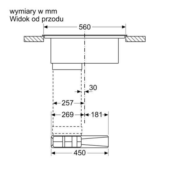 Płyta indukcyjna z wbudowanym wyciągiem PVS611B16E
