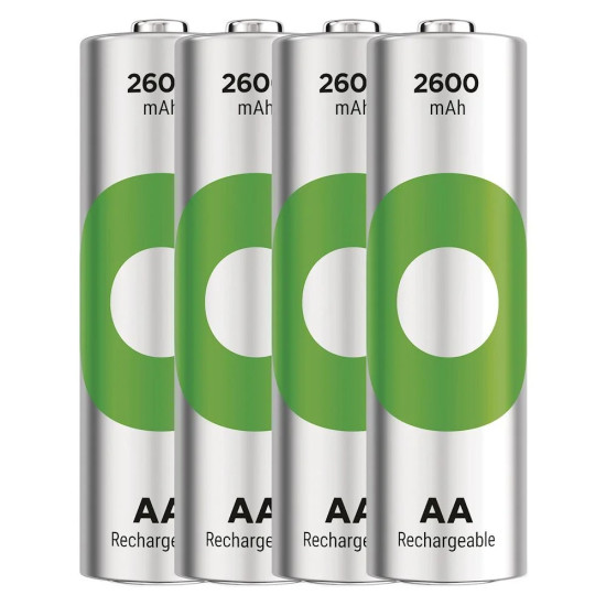 Akumulatorki R6/AA Ni-MH 2600mAh blister 4szt. GP RECYKO