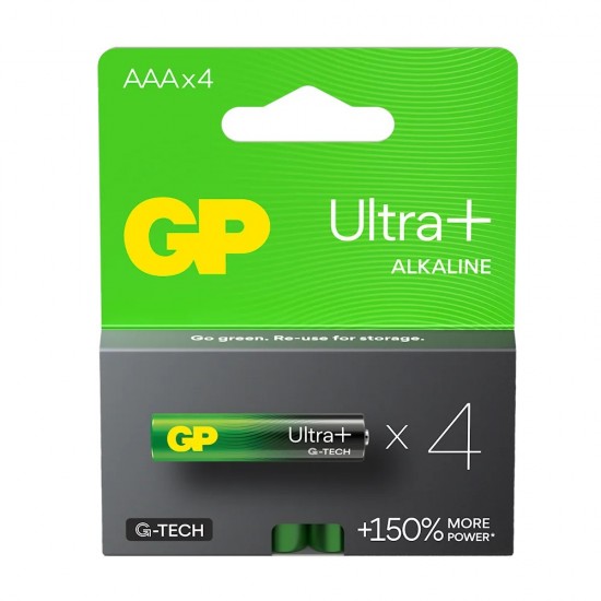 Baterie alkaliczne LR03/AAA GP ULTRA+ 4szt. G-TECH