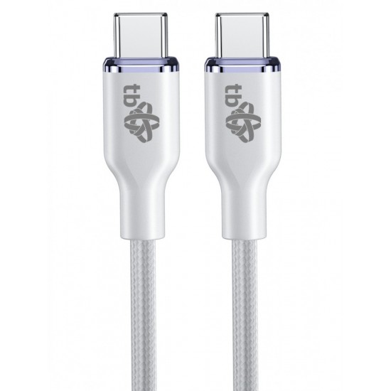 Kabel USB C - USB C 60W Glamour 1.5m biały