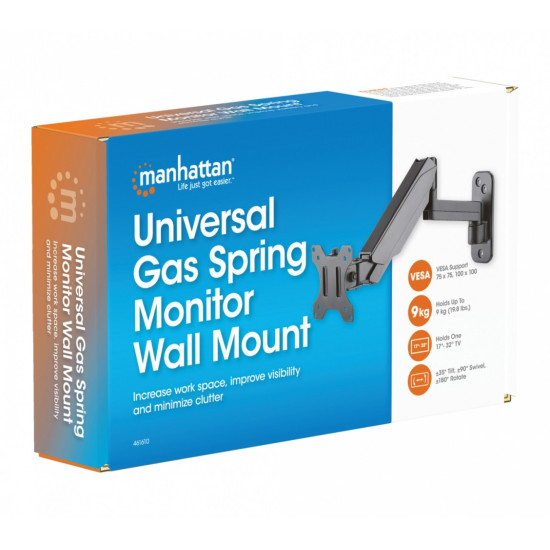 Uchwyt ścienny do TV 17-32cali LED/LCD 9kg obrotowy gazowy 