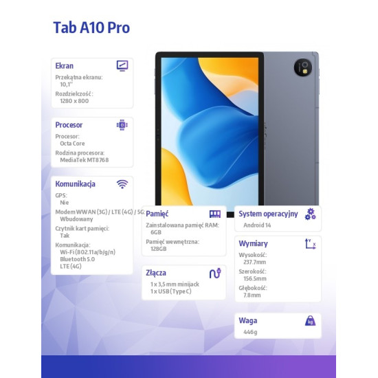 Tablet Tab A10 Pro 4G 10.1