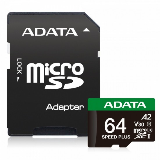 Karta microSD Speed Plus 64GB UHS1 U3 V30 A2 160/140 MB/s