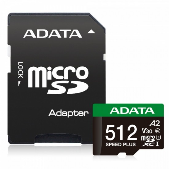 Karta microSD Speed Plus 512GB UHS1 U3 V30 A2 180/160 MB/s