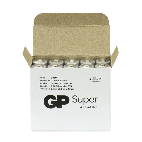 Baterie alkaliczne LR03/AAA GP SUPER 10szt. (G-TECH) 