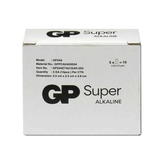 Baterie alkaliczne LR03/AAA GP SUPER 10szt. (G-TECH) 