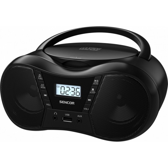 Radioodtwarzacz CD SPT 2300 BK CD/MP3/USB/BT Radio FM 