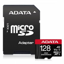 Karta microSD High Endurance 128GB UHS1 U3 V30 A2 100/85MB/s + Adapter 