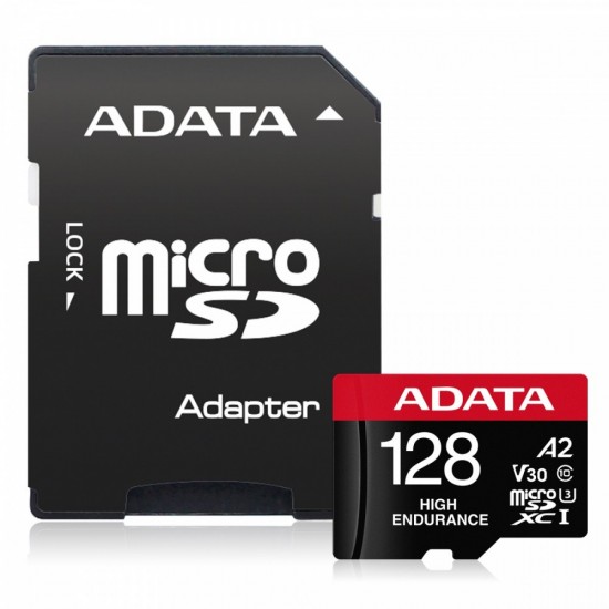 Karta microSD High Endurance 128GB UHS1 U3 V30 A2 100/85MB/s + Adapter 