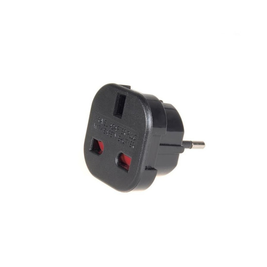 Przejściówka adapter EU na UK MCE72 Czarna 