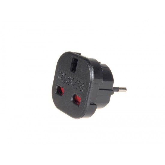 Przejściówka adapter EU na UK MCE72 Czarna 