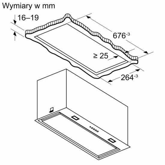 Okap wyspowy DLN78PC60 Serie8 70cm
