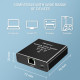 Rozdzielacz Splitter Ethernet mini SWITCH 1x3 RJ45 | 1000Mb/s |  USB-C | Aluminium 