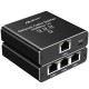 Rozdzielacz Splitter Ethernet mini SWITCH 1x3 RJ45 | 1000Mb/s |  USB-C | Aluminium 