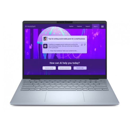 Laptop Dell 14 Plus DB14250 Win11Pro Ultra 7 258V/32GB/1TB/14.0 2.5K/Arc/FgrPr/WLAN + BT/Backlit Kb/4 Cell/3Y ProSupport